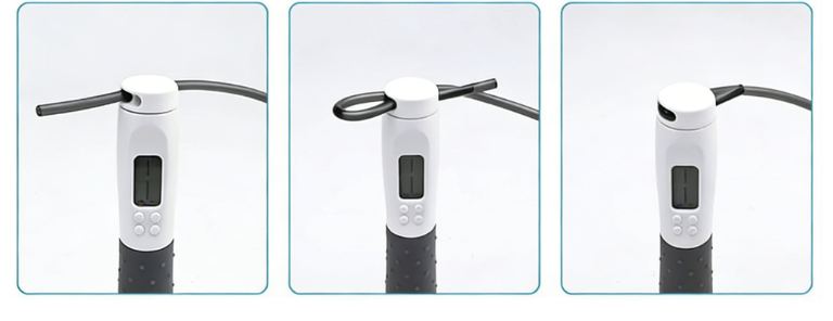 Digital skipping rope with calorie counter