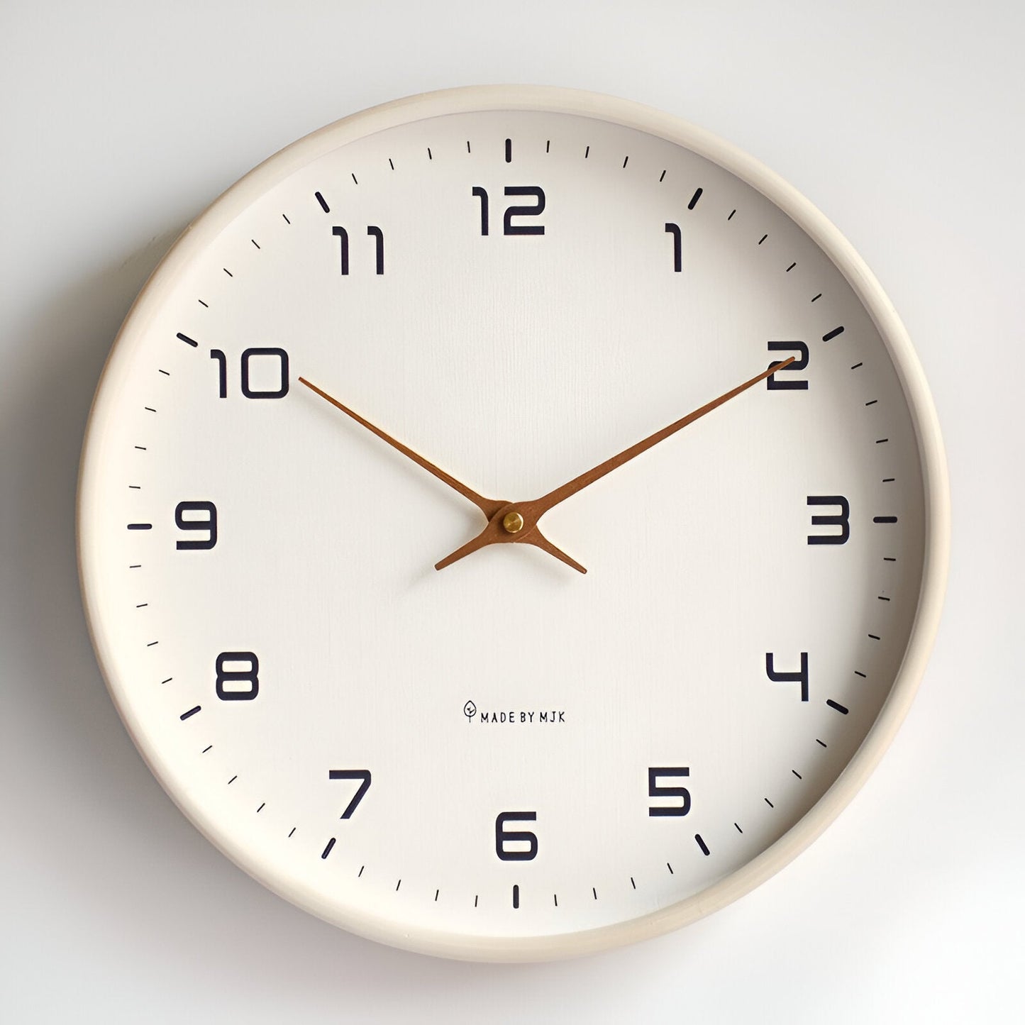 Scandinavian Wooden Wall Clock Minimalist Design for Living Room, Office and Kitchen