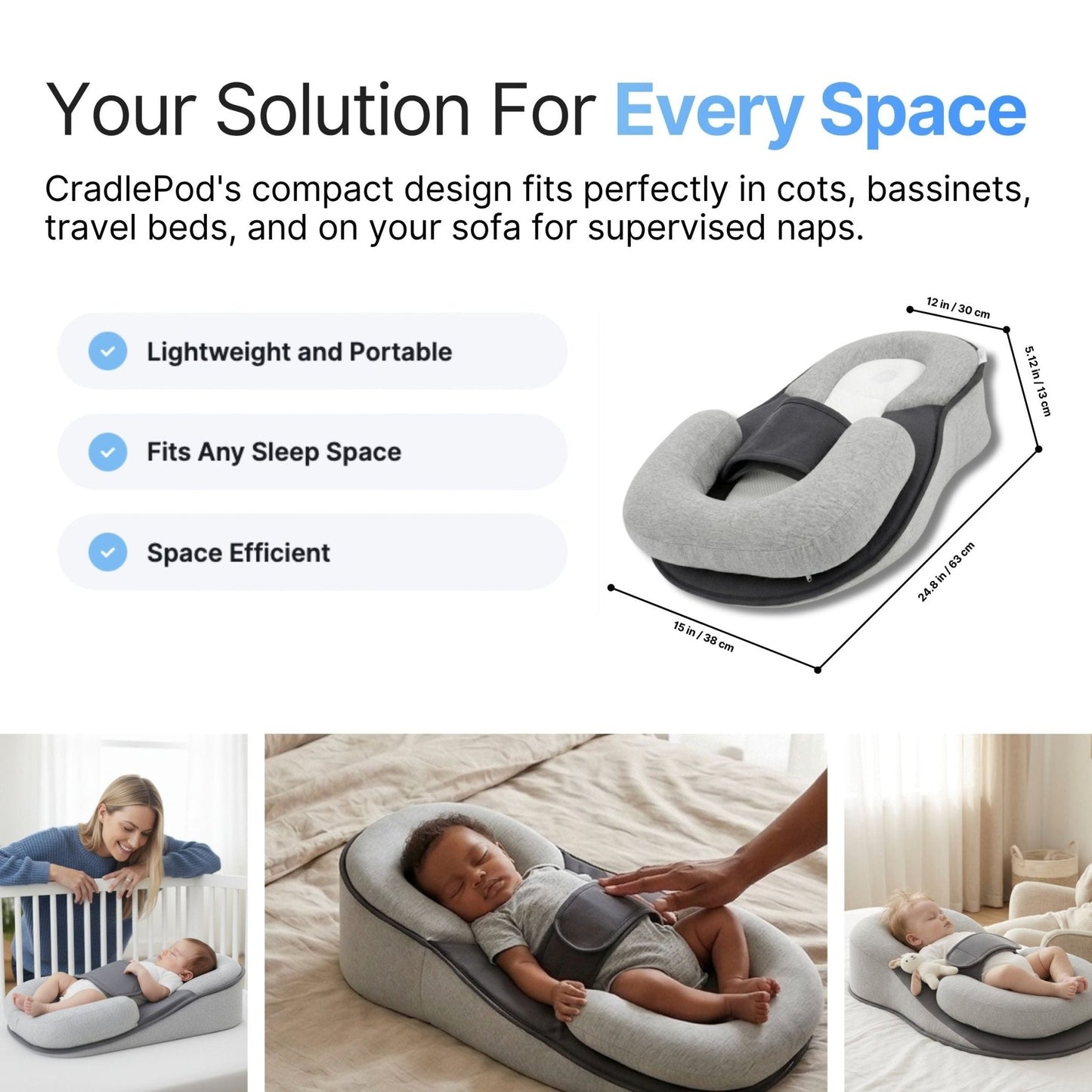 SleepNest™ | For Reflux, Colic & Better Sleep