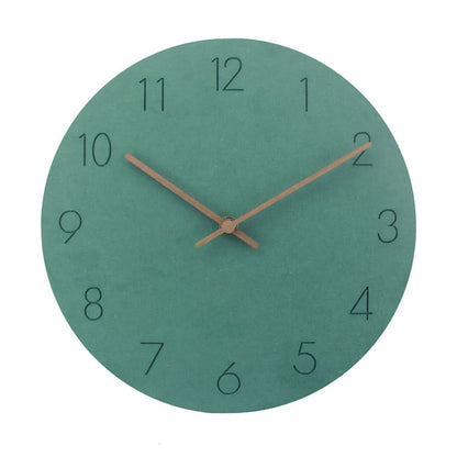 Silent wall clock in Nordic style for modern rooms