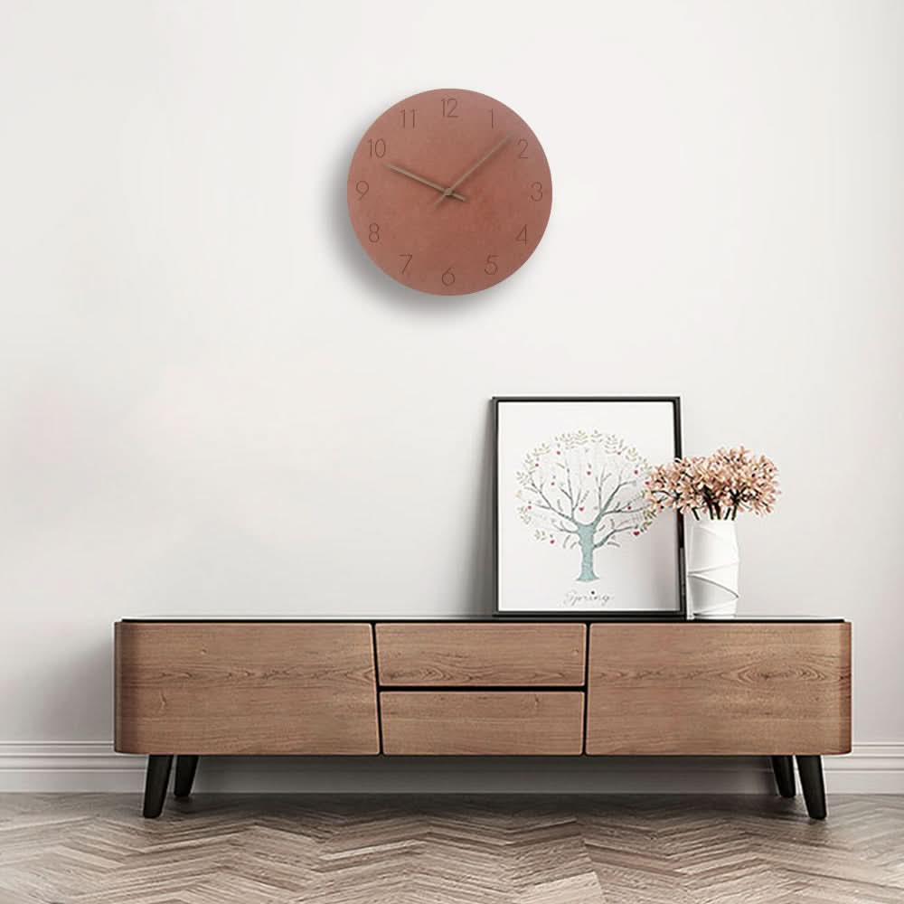 Silent wall clock in Nordic style for modern rooms
