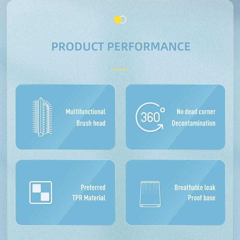 Upgraded full range toilet brush