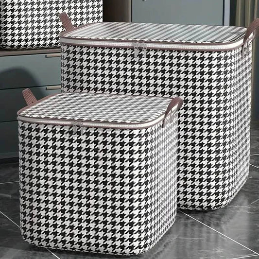 2-Pack: Quilt Storage Bag Organizer Nonwoven Dustproof Foldable Closet Space-Saving Bag