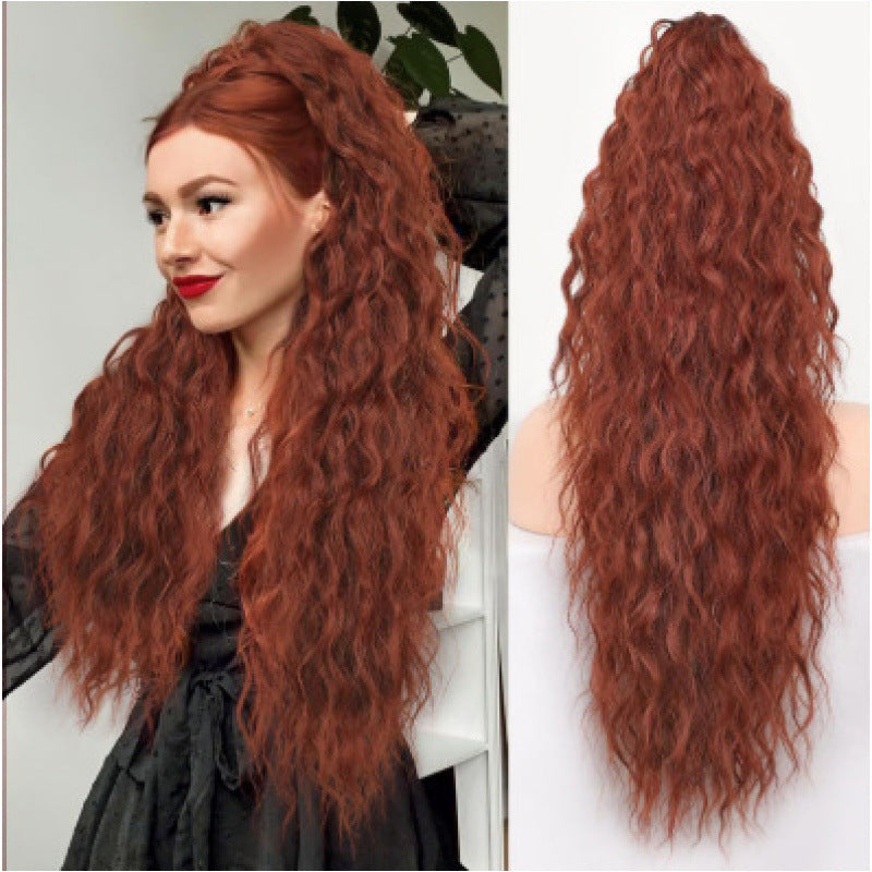 Water ripple ponytail wig