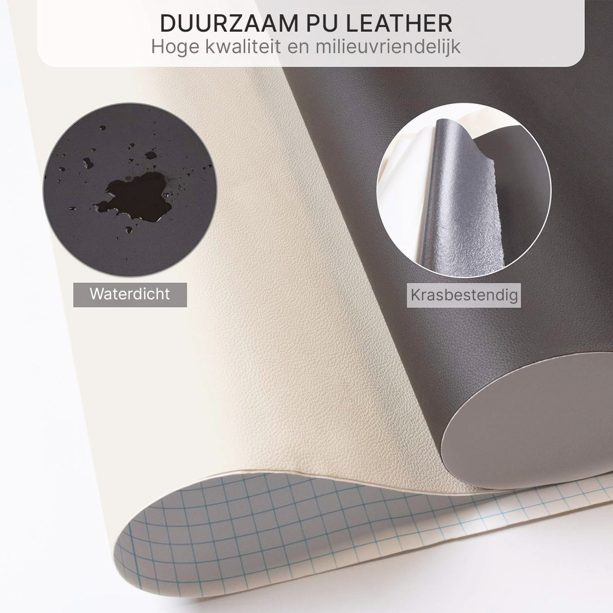 ReviLeer Self-Adhesive PU-Leather Patch – Waterproof Repair Patch for Furniture