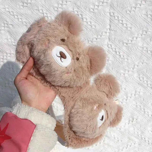 🧸 Bear Bliss™ Plush Push-Up Bra Set