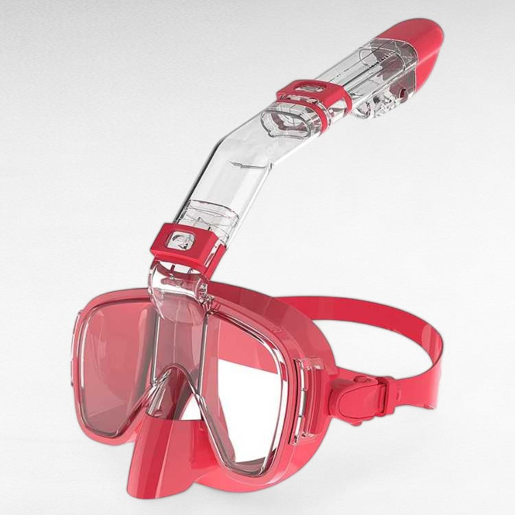 Foldable Snorkel Mask with Anti-Fog Lens and Adjustable Strap for Easy Underwater Exploration