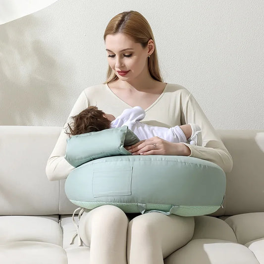 Nursing pillow with back support – Ergonomic baby pillow for breastfeeding