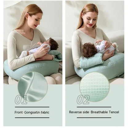 Nursing pillow with back support – Ergonomic baby pillow for breastfeeding