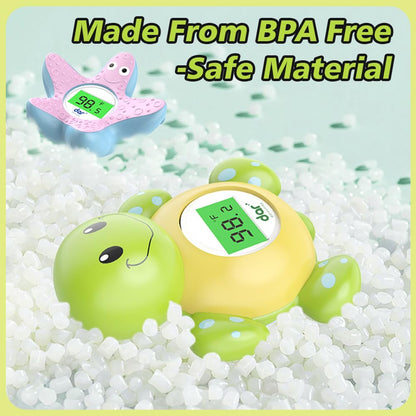 BowLift | AquaVeilig Baby Bath Thermometer – Digital Display with 3 Colors and Temperature Warning