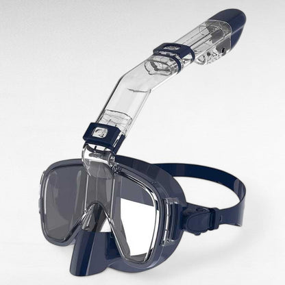 Foldable Snorkel Mask with Anti-Fog Lens and Adjustable Strap for Easy Underwater Exploration