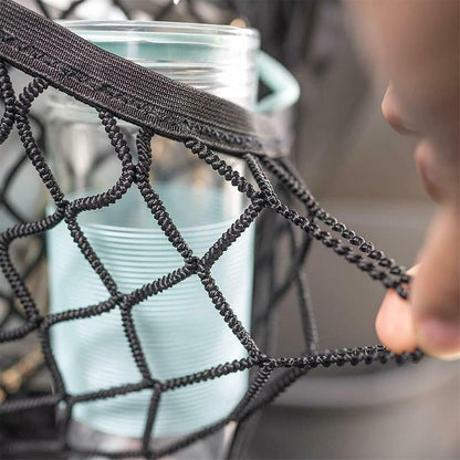 Stretchable Car Seat Divider & Storage Net with Pet Barrier