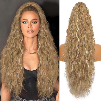 Water ripple ponytail wig