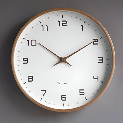 Scandinavian Wooden Wall Clock Minimalist Design for Living Room, Office and Kitchen