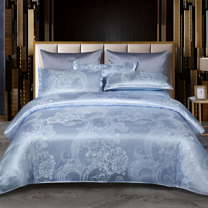 SILKLOFT – Elegant Satin Jacquard Bed Linen Set