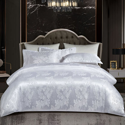 SILKLOFT – Elegant Satin Jacquard Bed Linen Set
