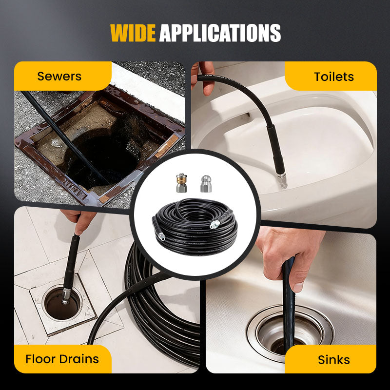 🎁 Hot Sale 50% OFF 🔥5800PSI Sewer Jetter Kit for Pressure Washer