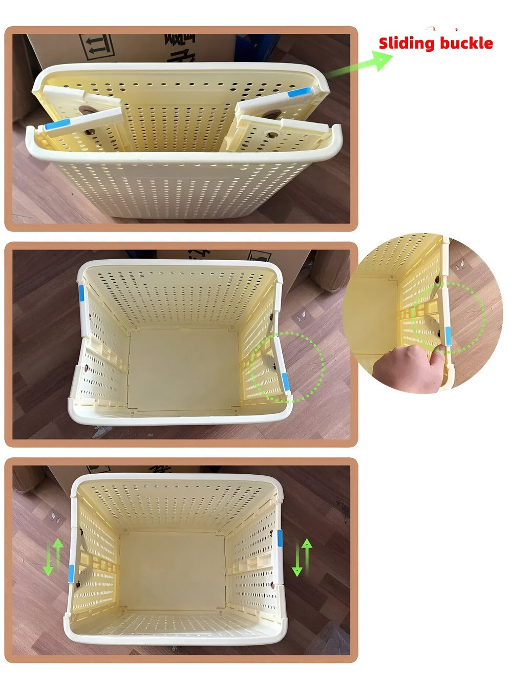 RollEase Foldable Laundry Basket – With Wheels, Compact & Durable for Easy Transport