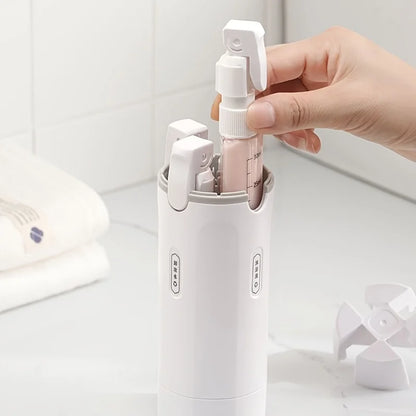 TravelFlow™ 4-in-1 Dispenser ✈️ — One Bottle, Four Essentials