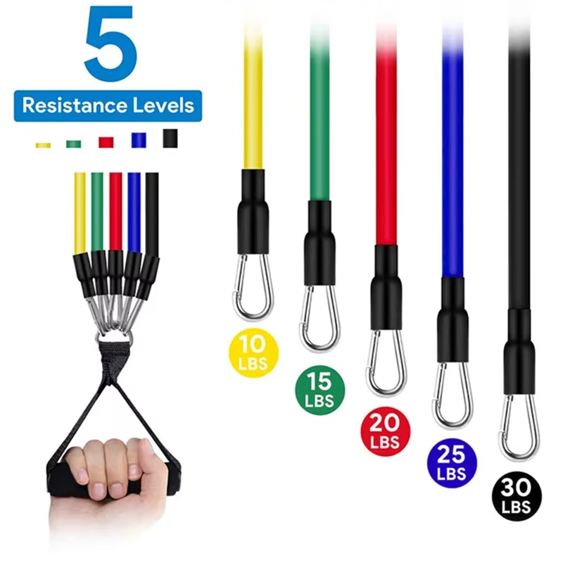 11-Piece TPE Resistance Band Set with Handles