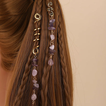 StoneCharm™ Hair Ring — Natural Beauty, Boho Vibes