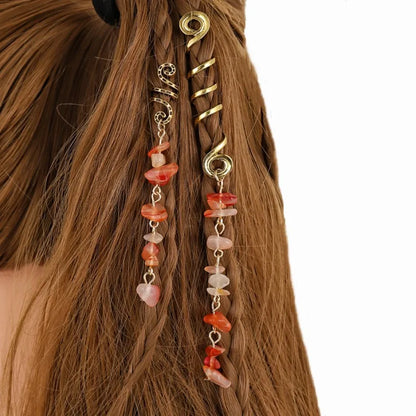 StoneCharm™ Hair Ring — Natural Beauty, Boho Vibes