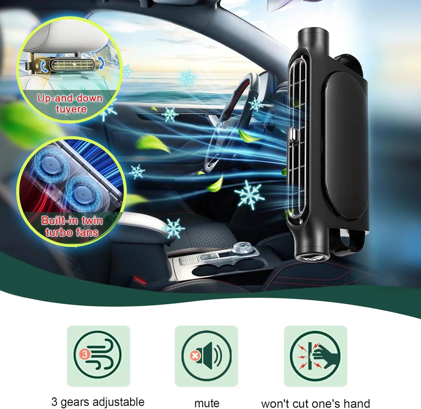 DriveBreeze™ Seat Fan — Cool Comfort for Every Passenger