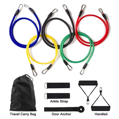 11-Piece TPE Resistance Band Set with Handles