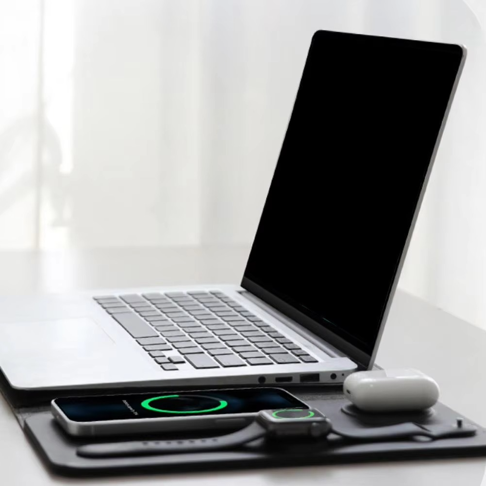 Magnetic 3-in-1 Wireless Charging Laptop & Desk Mat