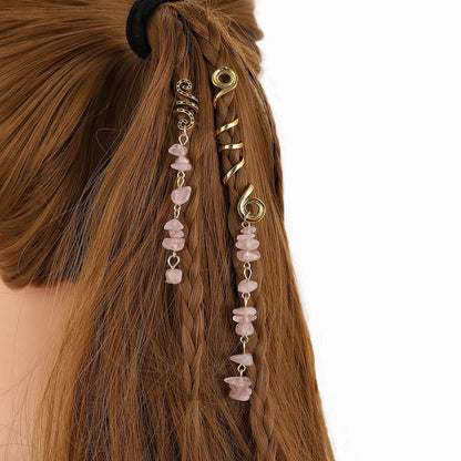 StoneCharm™ Hair Ring — Natural Beauty, Boho Vibes