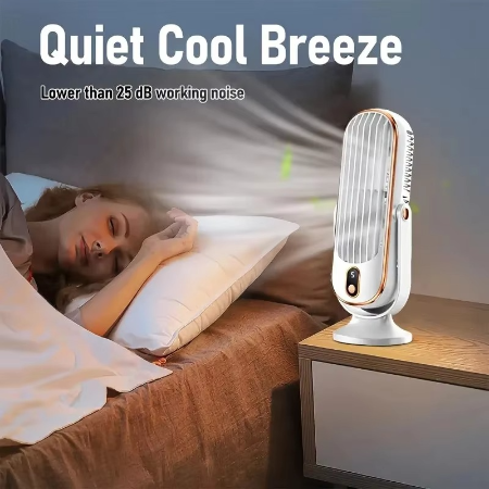 Compact High-Power Portable Desktop Fan - USB Rechargeable