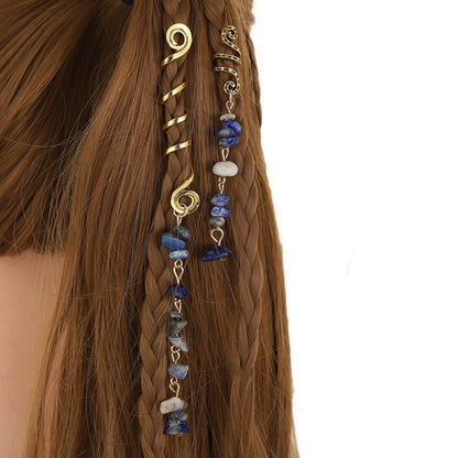 StoneCharm™ Hair Ring — Natural Beauty, Boho Vibes