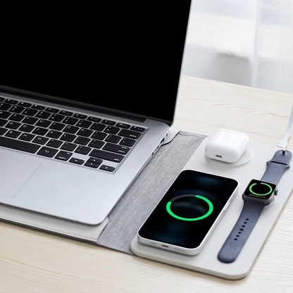 Magnetic 3-in-1 Wireless Charging Laptop & Desk Mat