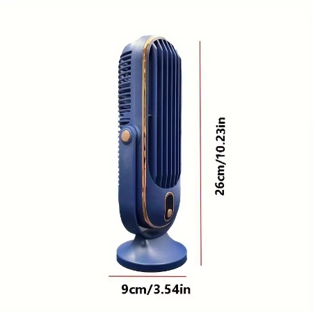 Compact High-Power Portable Desktop Fan - USB Rechargeable