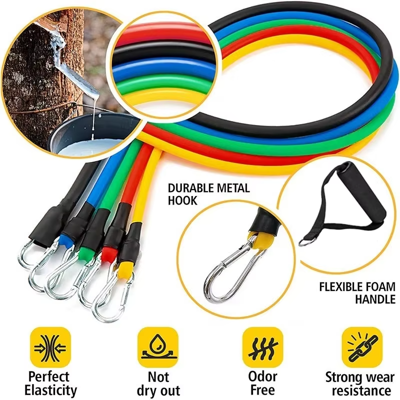 11-Piece TPE Resistance Band Set with Handles