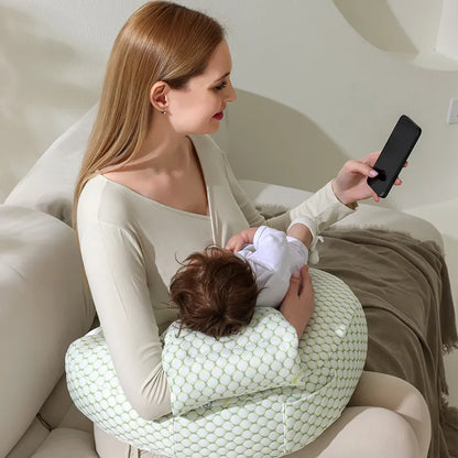 Nursing pillow with back support – Ergonomic baby pillow for breastfeeding