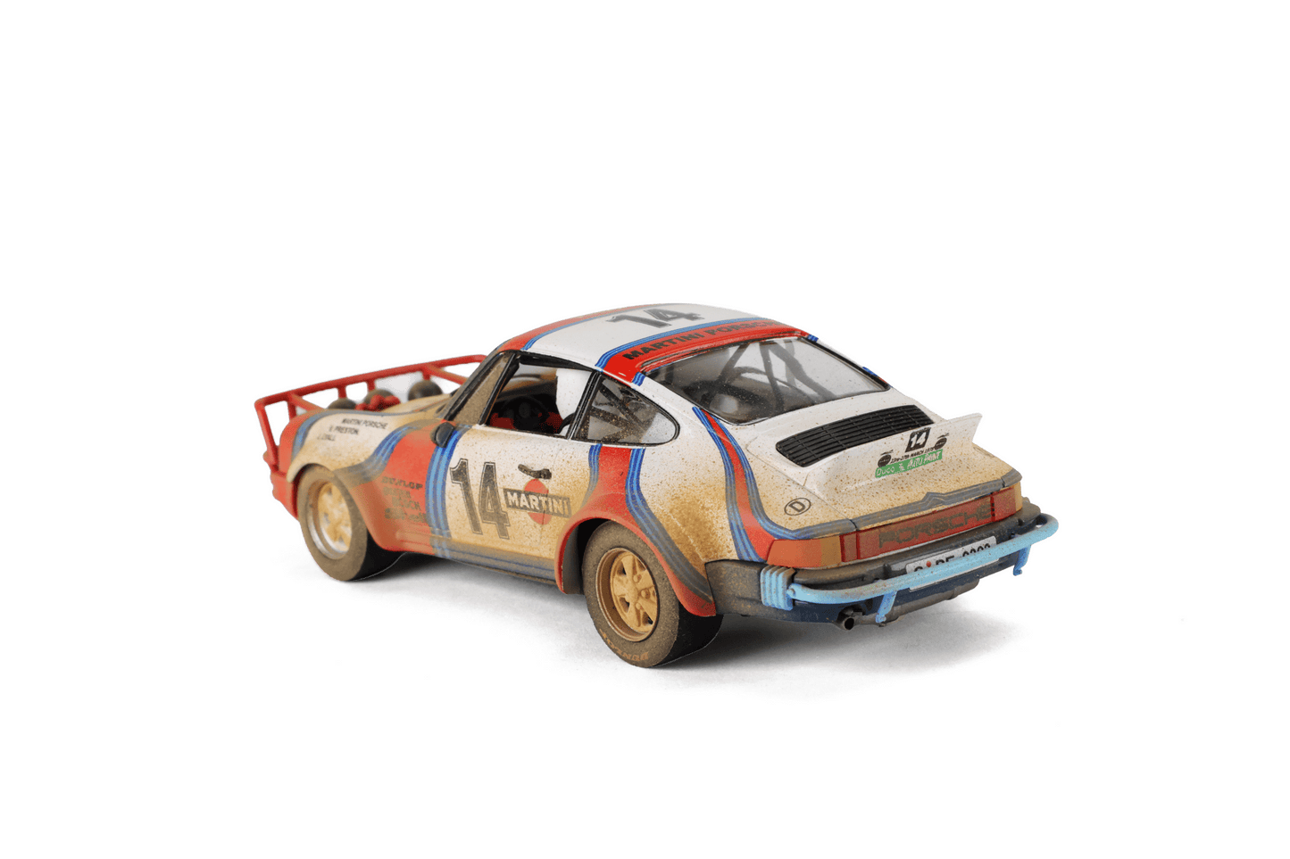 Fly | Porsche 911 SC 'Safari' | #14 Martini Racing | Limited Edition | Dirt Effect | E2110AR | 1/32 Slot Car