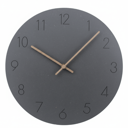 Silent wall clock in Nordic style for modern rooms