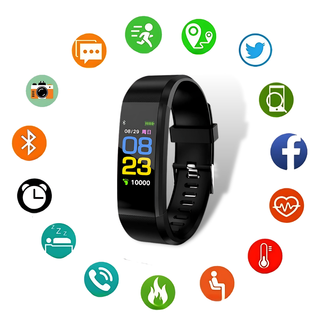 Fitness Tracker Health Monitoring Smartwatch
