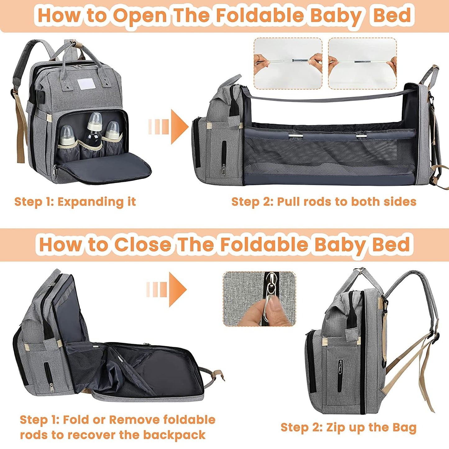 BowLift | All-in-one Smart Mama Diaper Bag