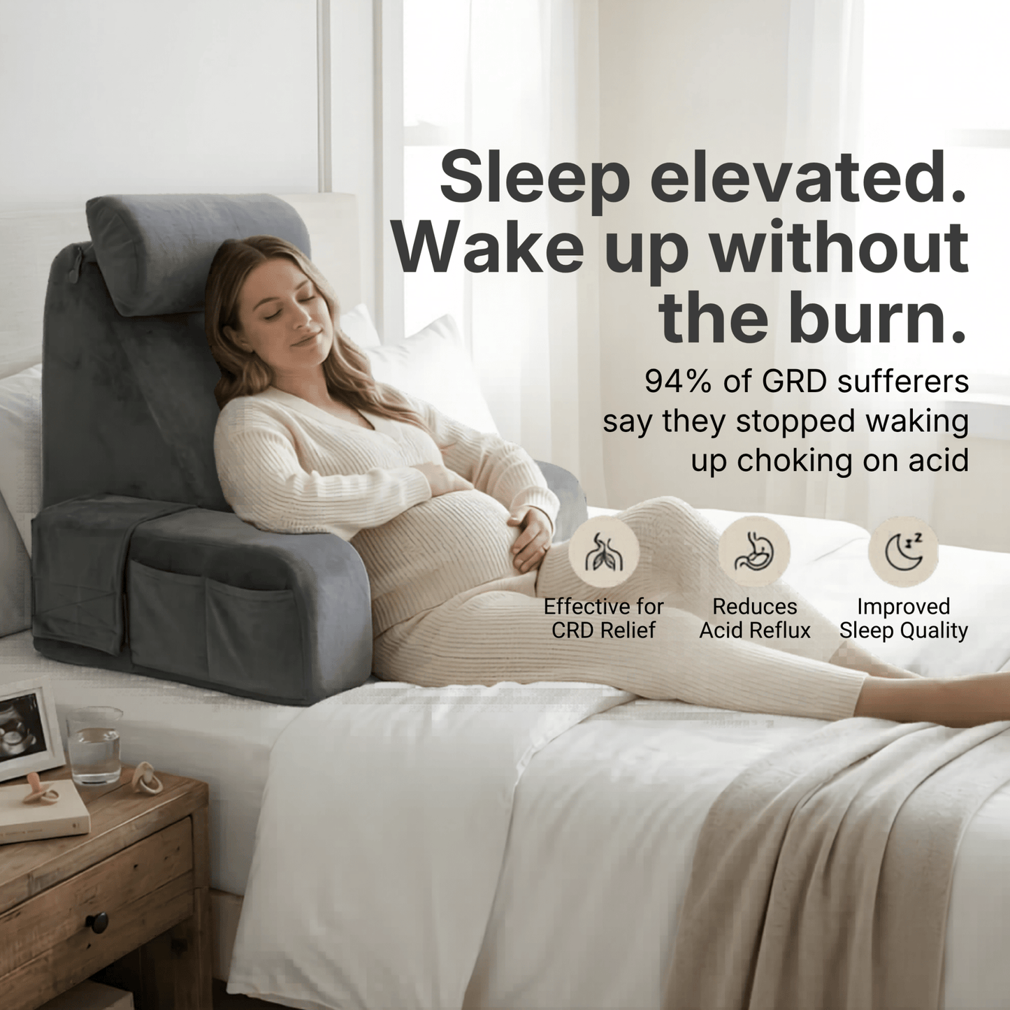 CloudNest™ | Memory Foam Pregnancy & Nursing Sofa