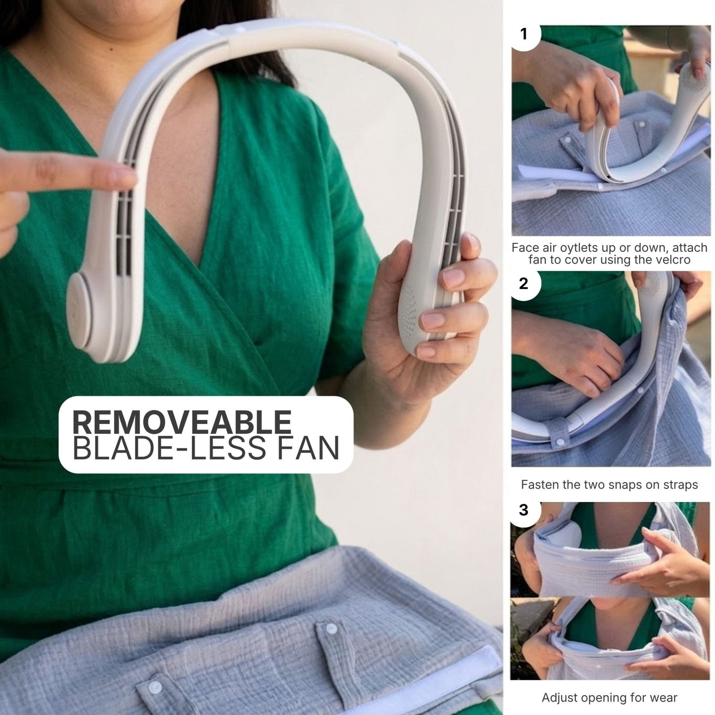 CoolNurse™ | Nursing Cover with Built-In Fan