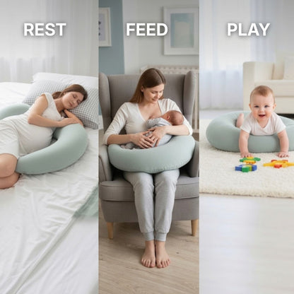 MoonNest™ | Side-Sleeper Pregnancy Body Pillow