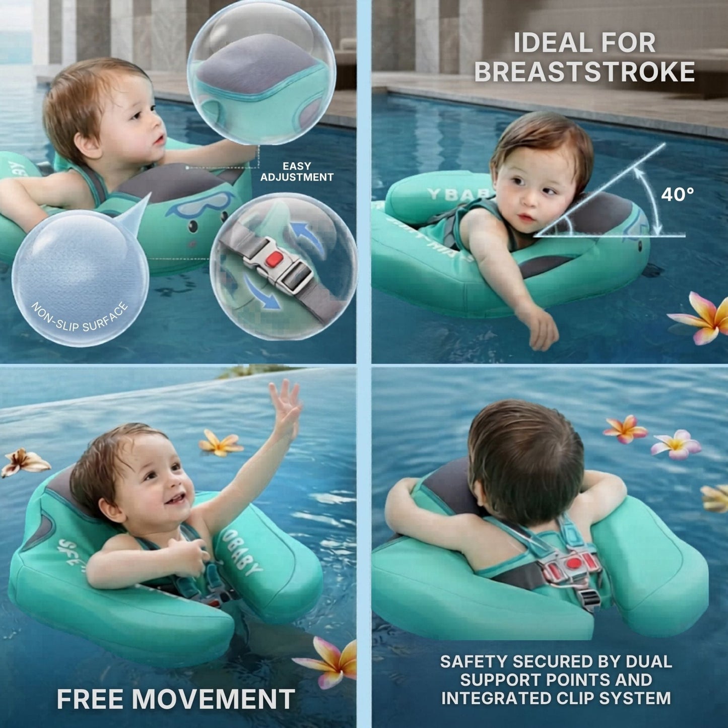 SafeFloat™ | Non-Inflatable Baby Swim Float