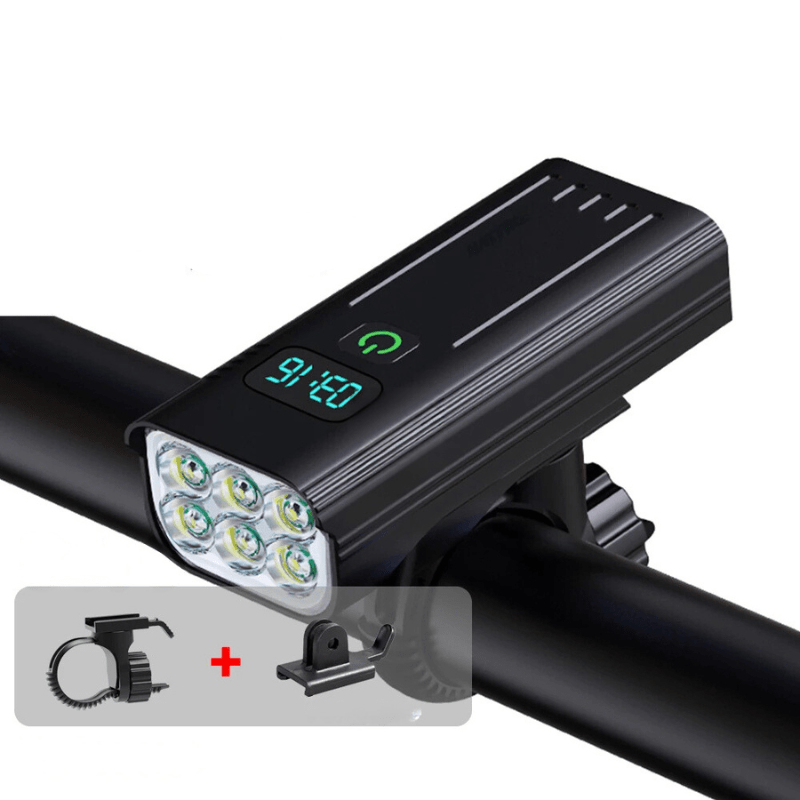 ROADGLOW X – 5000 Lumen Bike Light with 12 LEDs & USB-C Rechargeable Battery