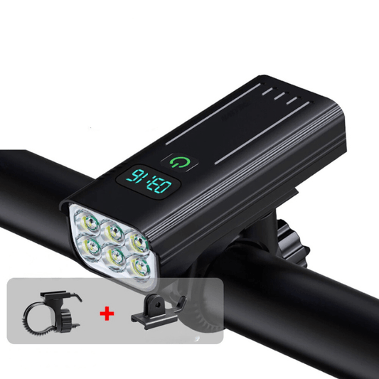 ROADGLOW X – 5000 Lumen Bike Light with 12 LEDs & USB-C Rechargeable Battery