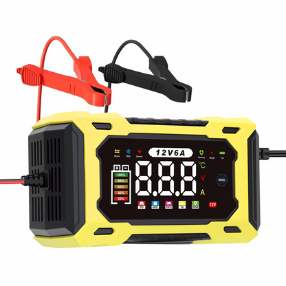 🔥Hot Sale Offers-12V 6A Smart Car Battery Charger with Pulse Repair